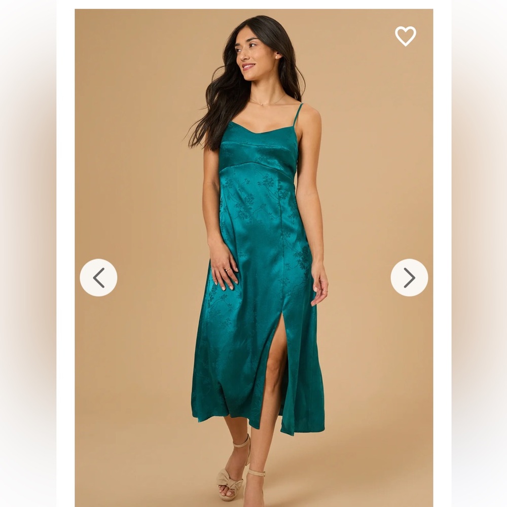 Altar’d State -Cleo Satin Jacquard Dress - NWT - M